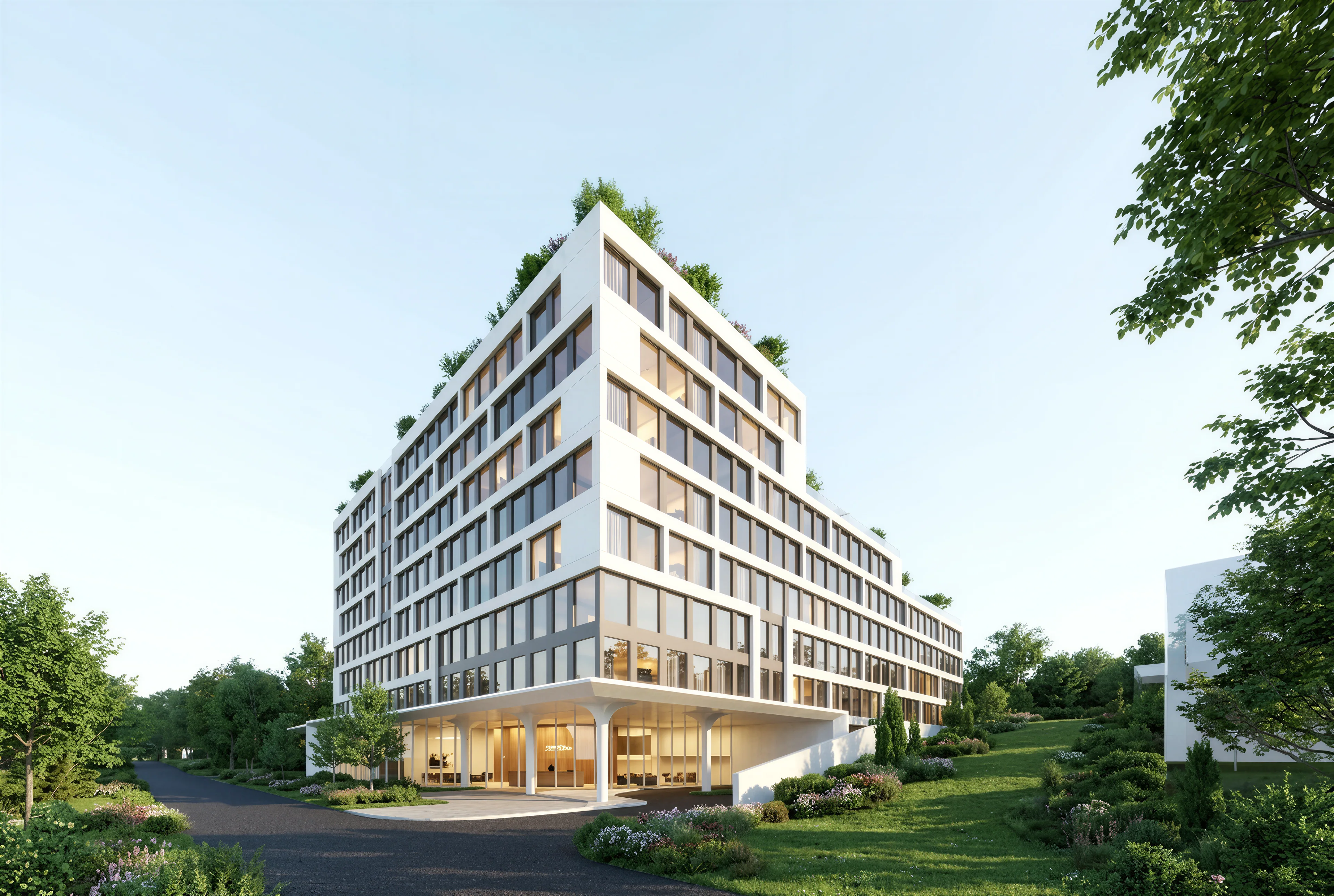 Concept rendering: the residence exterior